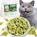 PAWSToyTechy Cat Hairball Treats 450g Kitty Teeth Cleaning Catnip for Indoor 16 Oz Fish Shape Cat Nip Dry Food Healthy Chicken and Salmon Flavor Grass Biscuits